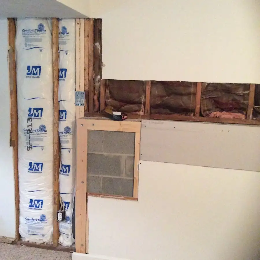 Wall insulation replacement during Contents Cleaning & Restoration in Beckett Ridge
